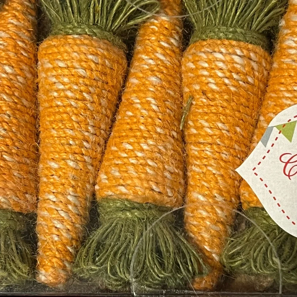 Rustic Spring Carrots Easter Garland Farmhouse Twine 6 Ft